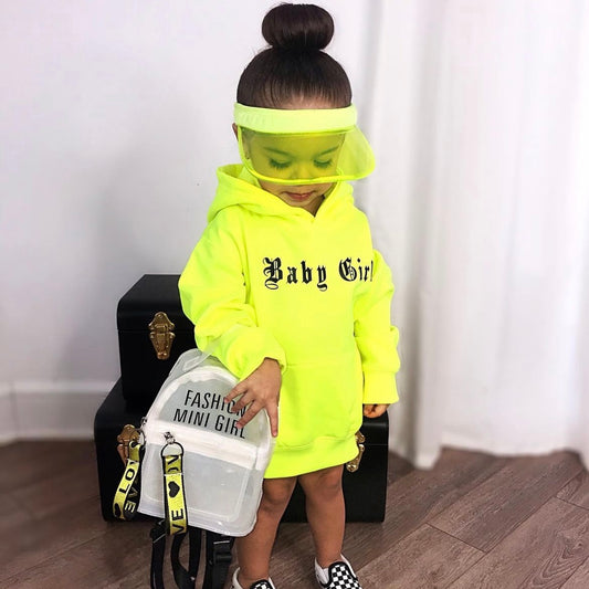Neon Baby Girl Hoodie