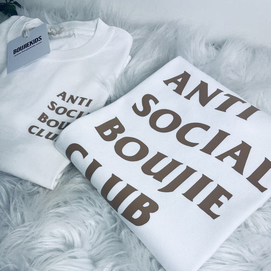 Adult Anti Social Boujie Club T Shirt